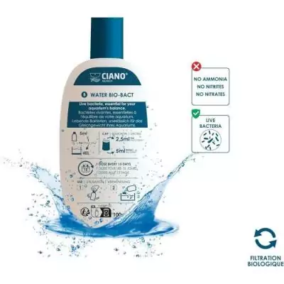 Traitement aquarium - CIANO - Pack Water Care 3 x 100 ml - Eau cristalline, santé poissons, entretien rapide