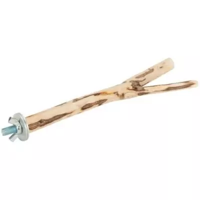Accessoire oiseau - TYROL - Perchoir branche - Taille S 20cm - Bois naturel
