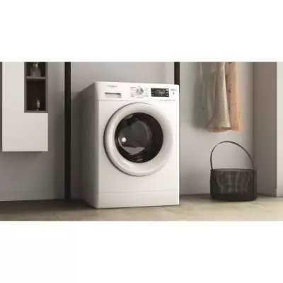 Lave-linge hublot WHIRLPOOL FFBU827VFR FreshCare - 8 kg - Induction - L60cm - 1200 trs/min - Blanc Lave-linge hublot WHIRLPOOL FFBU827VFR FreshCare - 8 kg - Induction - L60cm - 1200 trs/min - Blanc