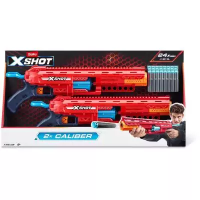 ZURU XSHOT - Exclusivité Cdiscount - Pack combo pistolet - Blaster Excel Caliber - 24 fléchettes