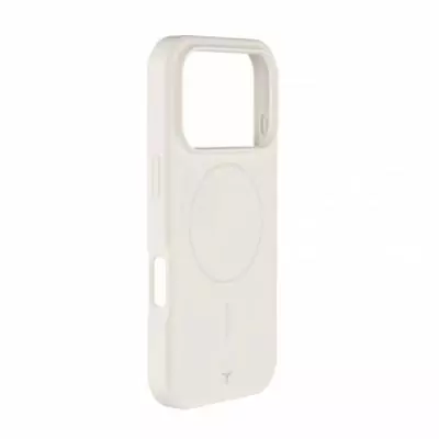 Coque iPhone17 Pro Blanche en Silicone Renforcée pour MagSafe