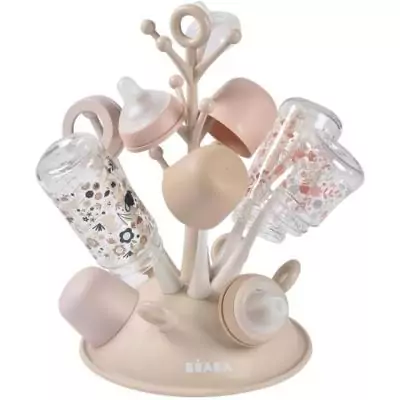 Egoutte-biberons arbre - BEABA - Jusqu'a 6 biberons - Argile Egoutte-biberons arbre - BEABA - Jusqu'a 6 biberons - Argile