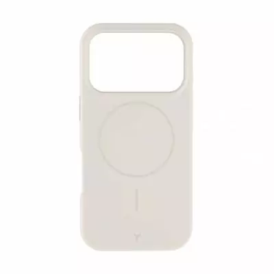 Coque iPhone17 Pro Blanche en Silicone Renforcée pour MagSafe