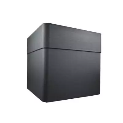 Bac a fleurs Carré 40 cm - EDA - CAREL - 26 L - Avec roulettes - Extérieur ou intérieur - 39 x 39 x H.39 cm - Gris Anthracite