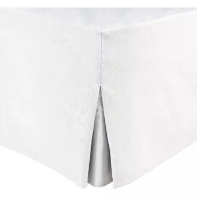 Cache sommier - HOME LINGE PASSION - 180 x 200 cm + 30 cm - Blanc