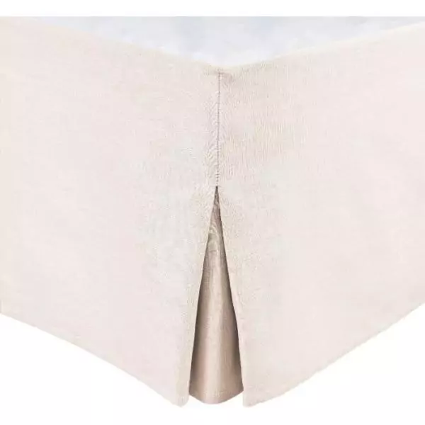 Cache sommier - HOME LINGE PASSION - 140 x 190 cm + 30 cm - Ecru