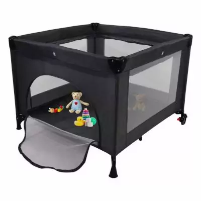 Lit parapluie 2-en-1 - Parc bébé - MIGO - 100 x 100 x 76 cm - De la Naissance a 15 kg - Bleu