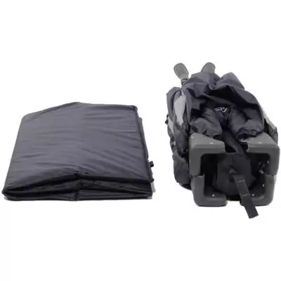 Lit parapluie 2-en-1 - Parc bébé - MIGO - 100 x 100 x 76 cm - De la Naissance a 15 kg - Bleu