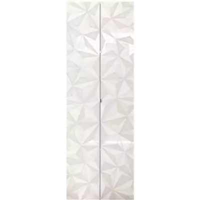Armoire de rangement - 2 portes - 3 étageres - Blanc laqué - L63 x P35 x H184 cm - PARIGI
