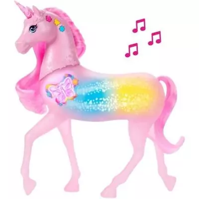 Licorne Sons - MATTEL - JCP78 - 20 combinaisons de sons - Lumieres personnalisables - Pour enfants 3-10 ans