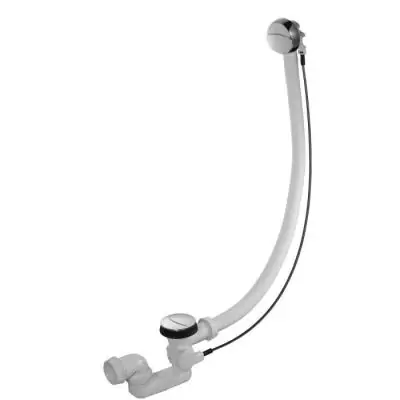 Jacob Delafon E70174-CP Vidage pour baignoire rectangulaire avec bonde a recouvrement, Chrome