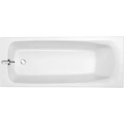 Baignoire rectangulaire en acrylique blanc Stil Up 150x70 cm Jacob Delafon - Pieds Quick Clip - Garantie 10 ans