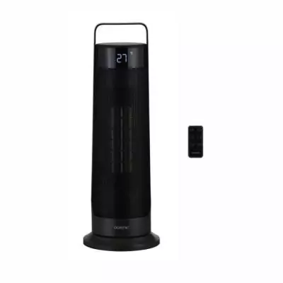 Radiateur soufflant oscillant - Céramique - OCEANIC - 2000 W - Télécommande - Noir