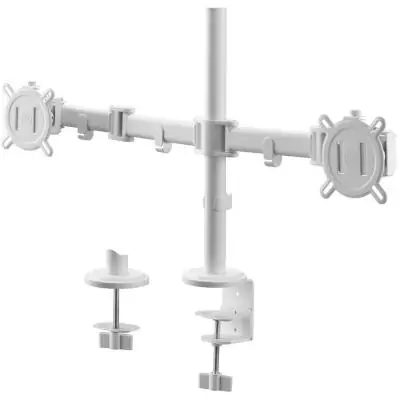 Support moniteur Smart - ONE FOR ALL - Vesa 100 - Double Bras - 13 et 32'' - 8kgs max - Hauteur réglable - Blanc