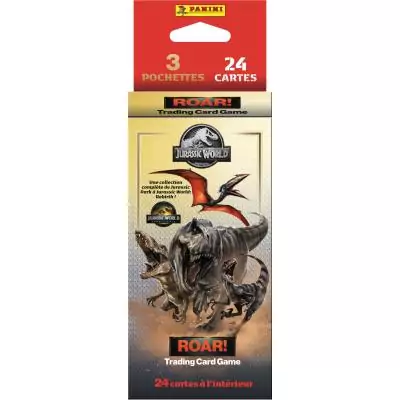 Blister - PANINI - JURASSIC WORLD 4 TCG - 3 pochettes - 24 cartes