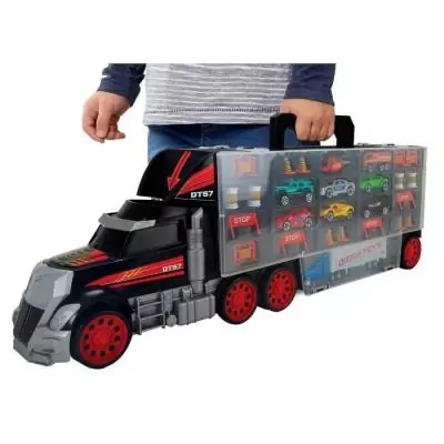 Camion transporteur de voitures - Dickie Toys - Truck Carry Case - 7 véhicules die-cast - 62cm Camion transporteur de voitures - Dickie Toys - Truck Carry Case - 7 véhicules die-cast - 62cm