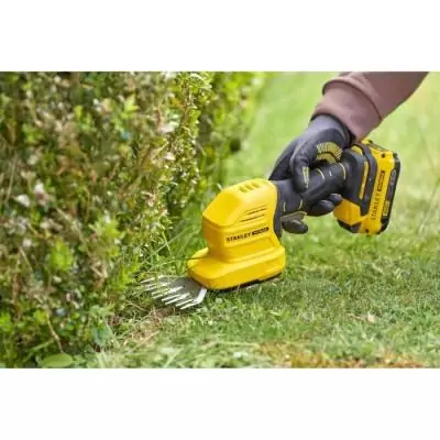 Taille-haie et cisaille a gazon sans fil + batterie 2Ah + chargeur - Stanley Fatmax - STCSS20D1-QW - 18V - Lames interchangeable