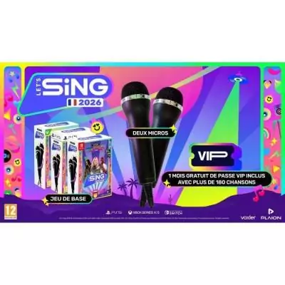 Let's sing 2026 + 2 Micros - Jeu PS5 Let's sing 2026 + 2 Micros - Jeu PS5