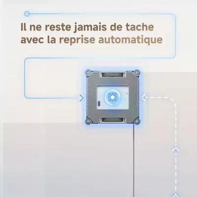 DREAME C1 - Robot Laveur de Vitres - Protection et Sécurité Fiables - Technologie CornerClean - Nettoyage Humide Minutieux DREAME C1 - Robot Laveur de Vitres - Protection et Sécurité Fiables - Technologie CornerClean - Nettoyage Humide Minutieux