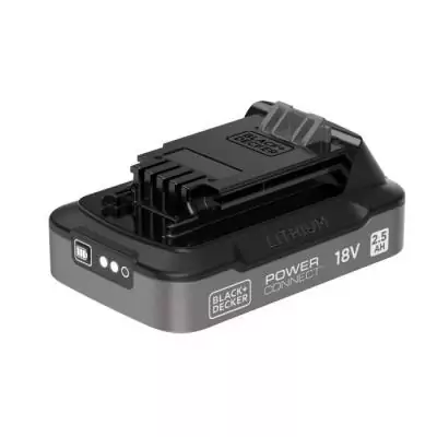 Batterie 18V 2,5Ah - BLACK&DECKER - BDL2518S-XJ - Avec indice de charge