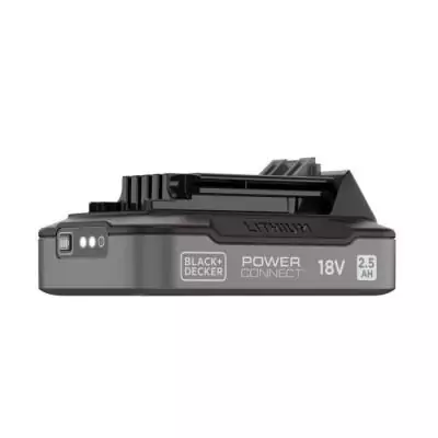 Batterie 18V 2,5Ah - BLACK&DECKER - BDL2518S-XJ - Avec indice de charge