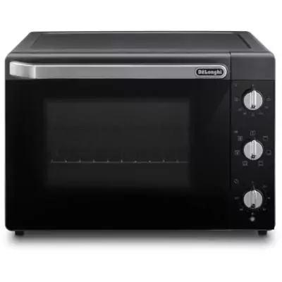 Mini-four - Chaleur tournante - Tournebroche - DELONGHI - EO40123.S - Noir - 40 L - 51,5 x 44 x 36 cm - 2000 W