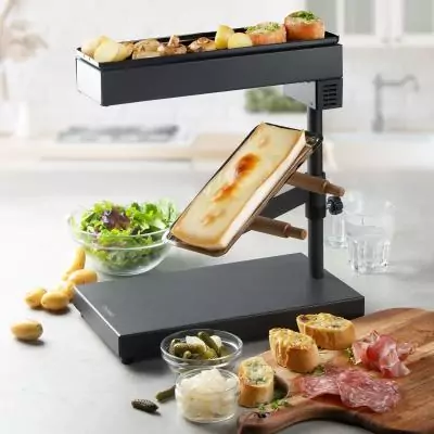 Appareil a raclette DOMO - DO1145RC - Raclette traditionnel - Revetement sans PFAS - 1000W