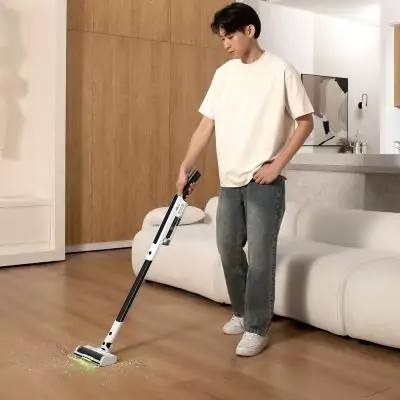 Aspirateur Balai sans fil - EZICLEAN Cyclomax R15 station - 20000 Pa - 30 min - 2,2 L - Blanc / Noir