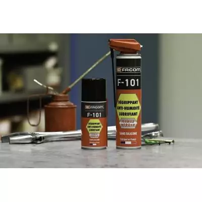 Dégrippant-Lubrifiant Anti-Humidité F-101 - FACOM - Formule Pro+ - Diffuseur - 150 ml Dégrippant-Lubrifiant Anti-Humidité F-101 - FACOM - Formule Pro+ - Diffuseur - 150 ml