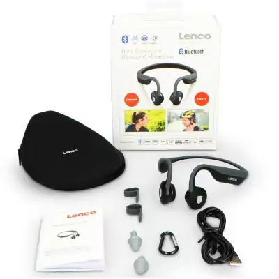 Casque Bluetooth a conduction osseuse - LENCO - HBC-200GY - Autonomie jusqu'a 8 heures - Étanche - Batterie rechargeable intég