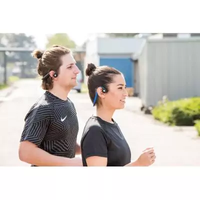 Casque Bluetooth a conduction osseuse - LENCO - HBC-200GY - Autonomie jusqu'a 8 heures - Étanche - Batterie rechargeable intég