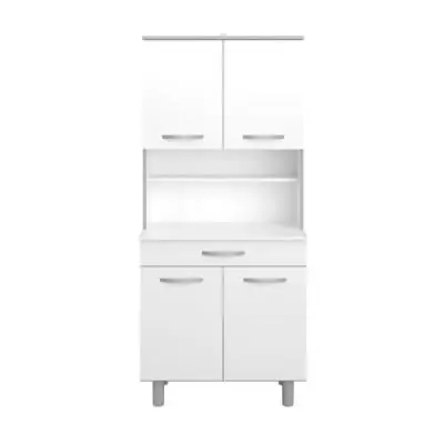 Buffet de cuisine Blanc mat - L 80 cm - OSLO