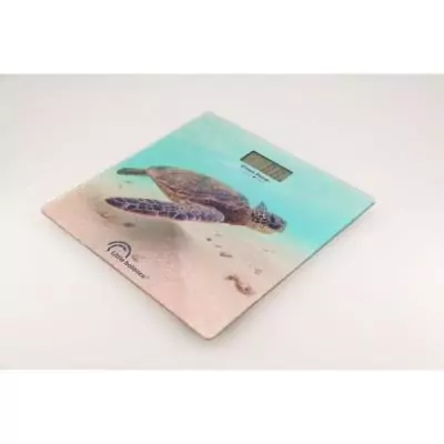 Pese-personne électronique - LITTLE BALANCE - 8653 - USB - 180 kg / 100 g - Motif tortue verte Pese-personne électronique - LITTLE BALANCE - 8653 - USB - 180 kg / 100 g - Motif tortue verte