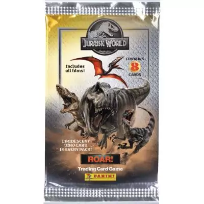 Boîte de 18 pochettes - PANINI - JURASSIC WORLD 4 TCG - 144 cartes + carte edition limitée n°2 Boîte de 18 pochettes - PANINI - JURASSIC WORLD 4 TCG - 144 cartes + carte edition limitée n°2