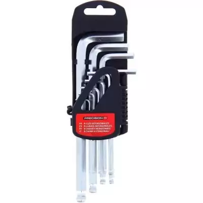 9 Clés hexagonales 1,5 a 10 mm - PRECISION STEEL