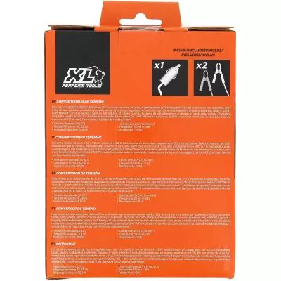 Convertisseur - XL PERFORM TOOLS - 12V-230V - 300 W - 2 fusibles inclus - 2 sorties USB