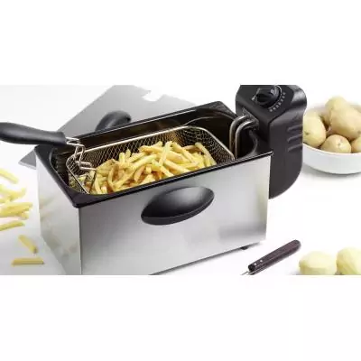 Friteuse semi-professionnelle BRANDT - FRI2000 - Capacité 3L - Jusqu'a 190°C - 2000W Friteuse semi-professionnelle BRANDT - FRI2000 - Capacité 3L - Jusqu'a 190°C - 2000W