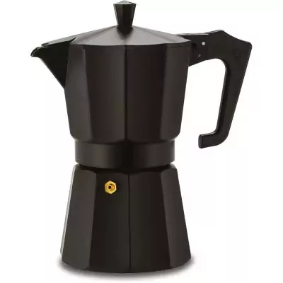 Cafetiere italienne - PEZZETTI - ITALEXPRESS - Aluminium - 6 tasses - Noir
