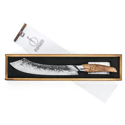 Couteau de boucher- FORGED - KATAI - Acier VG10 - Manche en bois de racine - L 25,5 cm