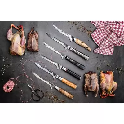 Couteau a désosser- FORGED - KATAI - Acier VG10 - Manche en bois de racine - L 15 cm