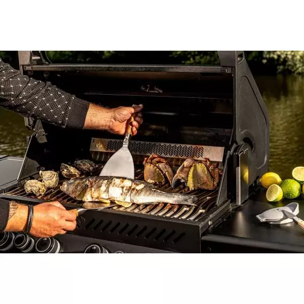 Spatule plancha - FORGED - CHURRASCO - Acier inoxydable S - 34,5 x 16,5 x 4,55 cm