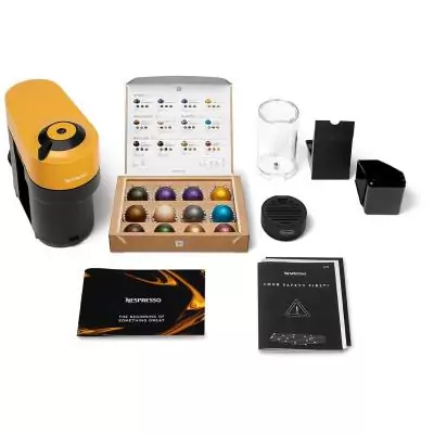 Machine a café a capsules - DELONGHI - ENV90.Y - Nespresso Vertuo Pop - Jaune