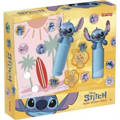 Atelier stickers - LANSAY - STITCH - 1 tampon, 200 Stickers - Des 5 ans Atelier stickers - LANSAY - STITCH - 1 tampon, 200 Stickers - Des 5 ans