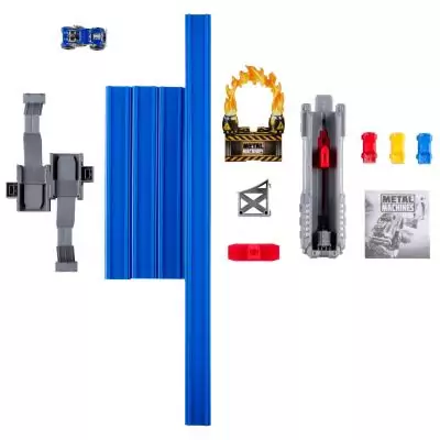 Metal Machines Piste à construire Road Rampage avec mini voiture de course ZURU