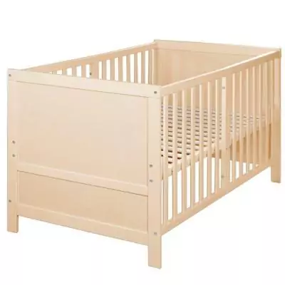 Lit bébé évolutif - 70 x 140 cm - ROBA - EASY SLEEP - Bois naturel