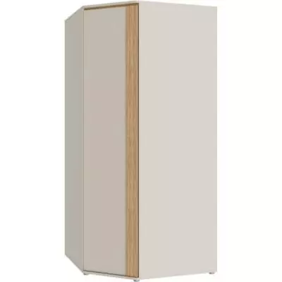 Armoire d'angle - WEXLIN - Décor Sable - 1 porte battante - L92,2 x P92,2 x H193,7 cm