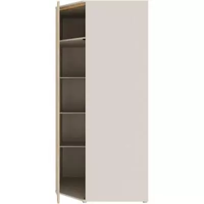 Armoire d'angle - WEXLIN - Décor Sable - 1 porte battante - L92,2 x P92,2 x H193,7 cm