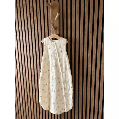 Douillette été - CANDIDE - 90 cm - 9/24 mois - Blanc imprimé lange tigre