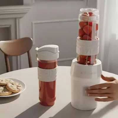 Mini-blender - SWEISS - MOOV8 - 300 W - 570 ml - 2 gourdes - Beige