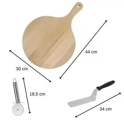 Ensemble de 3 ustensiles pour pizzas - FACKELMANN
